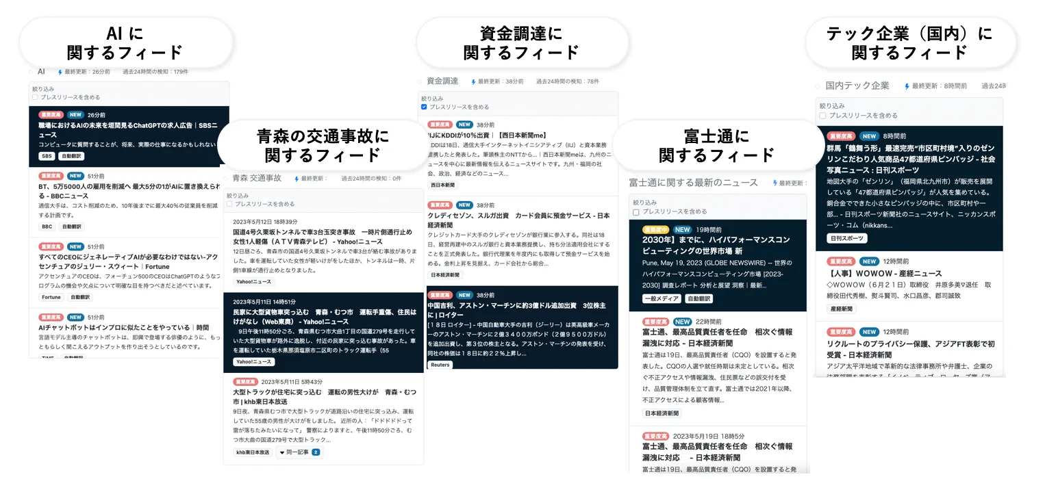 どんな情報も自動検知